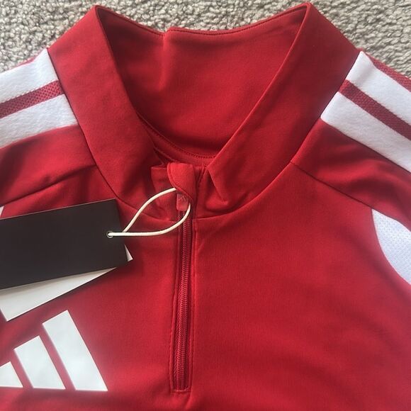 Adidas Tiro 26 1/4 Zip Sports Top in Tepore - Picture 4 of 9